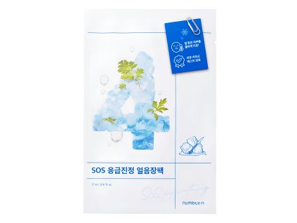 cze pl Numbuzin No 4 Icy Soothing Sheet Mask Chladiva textilni maska s pelynkem 27 ml 16662 1