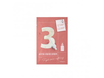 Numbuzin No.3 Tingle-Pore Softening sheet mask - plátýnková maska minimalizující rozšířené póry