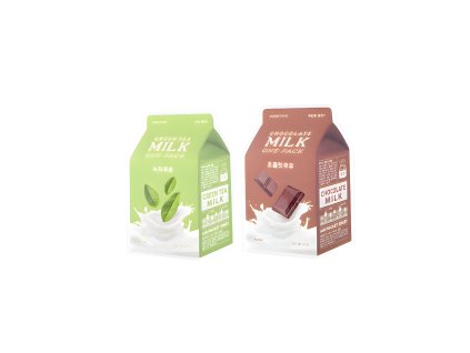A´pieu Milk One pack face mask - plátýnková pleťová maska