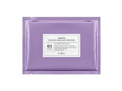 7219 korejska kosmetika dr althea premium squalane silk mask premiova hedvabna maska se skvalanem 27 g