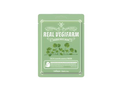 For the Skin by Lab Real Vegifarm Double Shot mask Cica - zklidňující pleťová maska s Pupečníkem Asijským