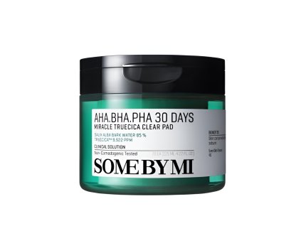 5448 aha bha pha 30 days miracle truecica clear pad tonizacni a exfoliacni polstarky proti akne 70 ks
