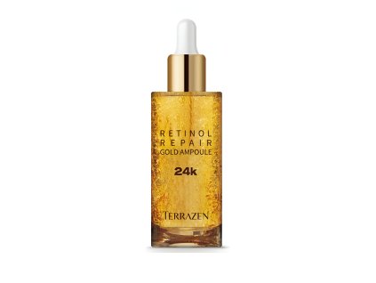 5554 1 korejska kosmetika terrazen retinol repair gold ampoule 24k pletove serum s retinolem a 24k zlatem 50 ml