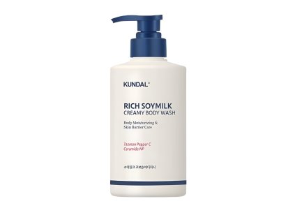 7306 korejska kosmetika kundal rich soymilk body wash mellow vanilla vyzivujici sprchovy gel se sojovym mlekem 500 ml