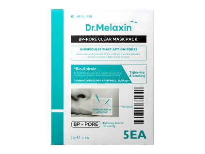 cze pl Dr Melaxin BP Pore Clear Mask Pack Sada cisticich masek v platynku 5x25g 24942 1