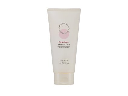 dc342e661bcdbb546b4fecdb9ed8338c missha cream latte strawberry cleansing foam cistici pena s jahodovym extraktem