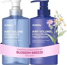 Sada hydratačních produktů na vlasy šampon+kondicionér - Kundal Airy Volume Hyaluron Hair Care set