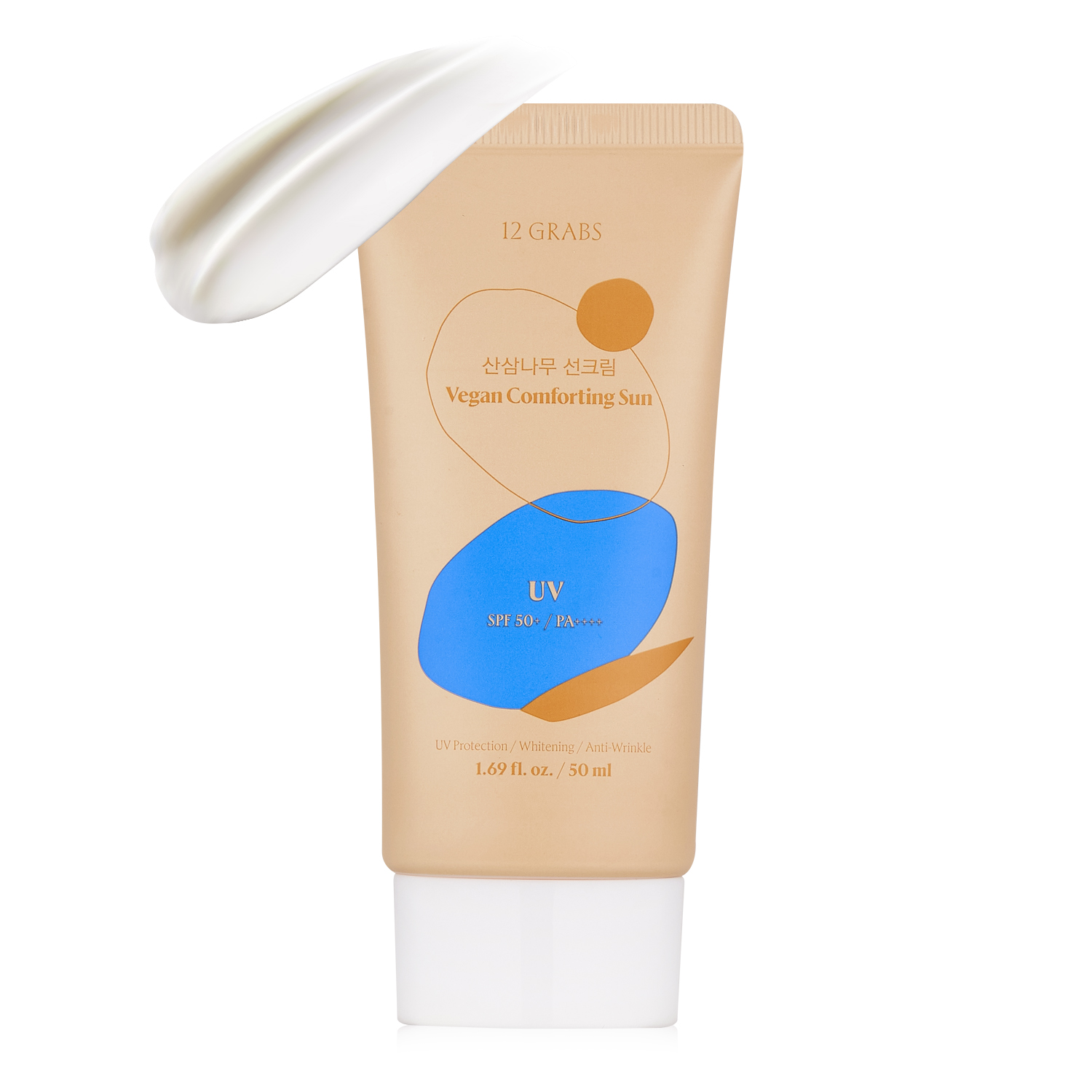 Levně Hydratační krém s ochranným faktorem - 12GRABS Vegan Comforting Sun SPF 50+/PA++++