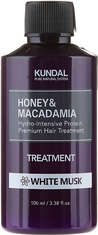 Levně Hydro-intenzivní proteinová kůra na vlasy - Kundal Honey&Macadamia Treatment White Musk