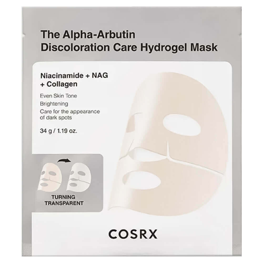 Levně Rozjasňující hydrogelová maska s Alpha-Arbutinem - COSRX The Alpha-Arbutin Discoloration Care Hydrogel mask