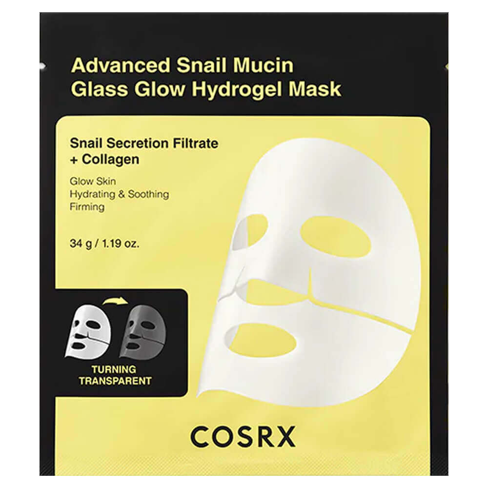 Levně Regenerační hydrogelová maska se šnečím mucinem - COSRX Advanced Snail Mucin Glass Glow Hydrogel mask