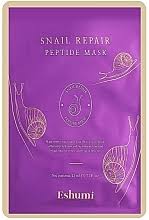 Levně Regenerační plátýnková maska s Peptidy a šnečím mucinem - Eshumi Snail Repair Peptide Mask