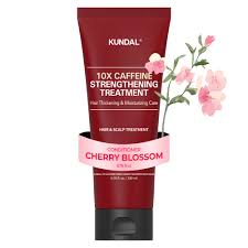 Posilující vlasová kúra s Kofeinem - Kundal 10X Caffeine Strengthening Treatment Cherry Blossom