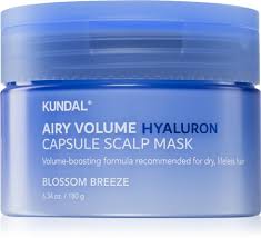 Levně Vyživující maska na vlasy s Kyselinou Hyaluronovou - Kundal Airy Volume Hyaluron Capsule Scalp Mask Blossom Breeze