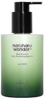 Levně Hydratační mléčný tělový olej s Ureou - Haruharu Wonder Black Bamboo Daily Smoothing Body Oil