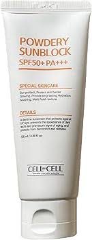 Levně Lehký 100% minerální opalovací krém - Cell by Cell Powdery Sunblock SPF50+/PA+++