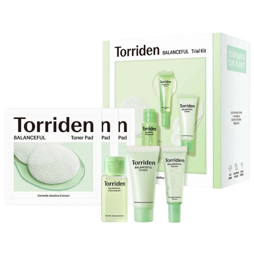Levně Sada miniatur s Pupečníkem Asijským - Torriden Balanceful Trial Kit