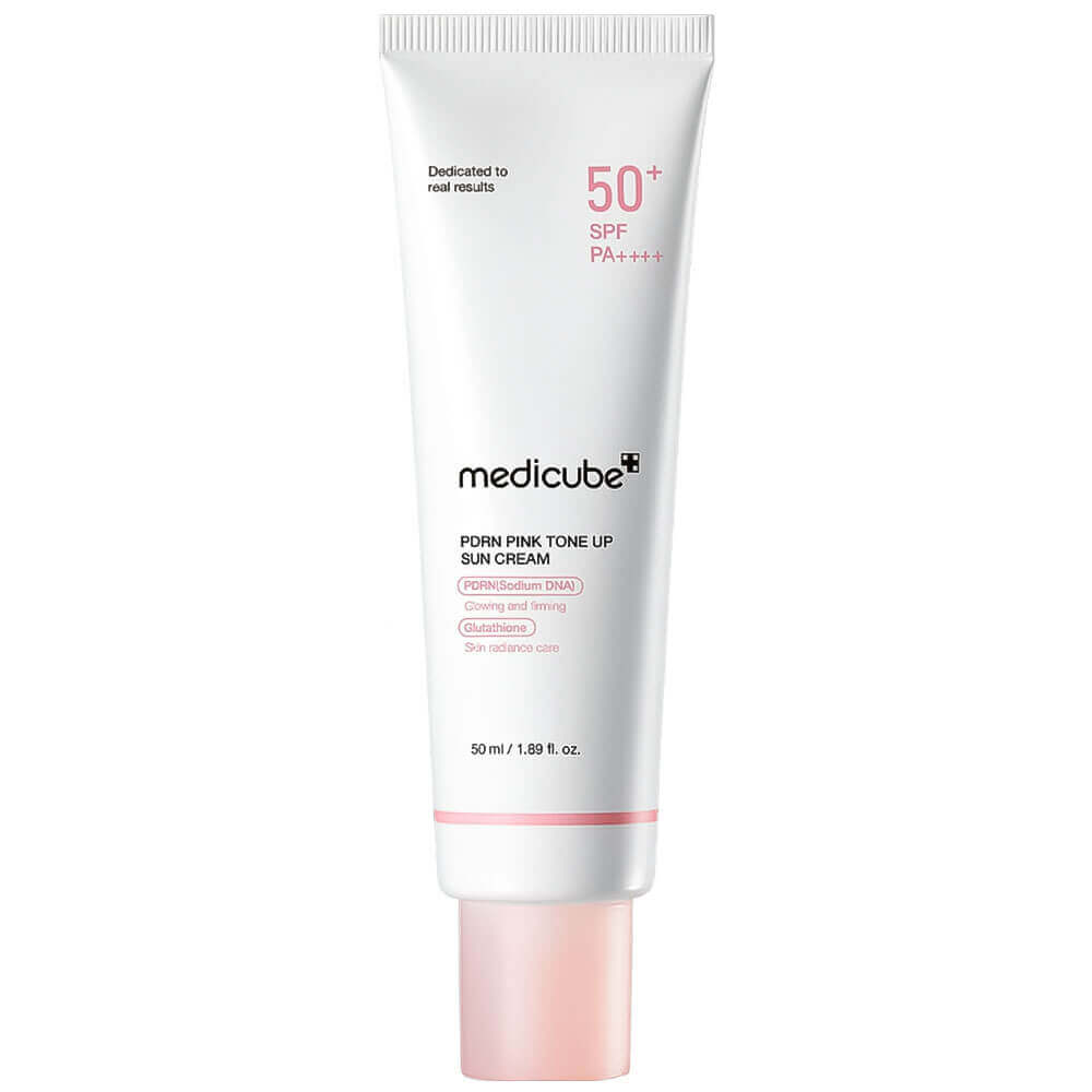 Tónovaný hydratační krém s ochranným faktorem - Medicube PDRN Pink Tone Up Sun Cream SPF50+ PA++++