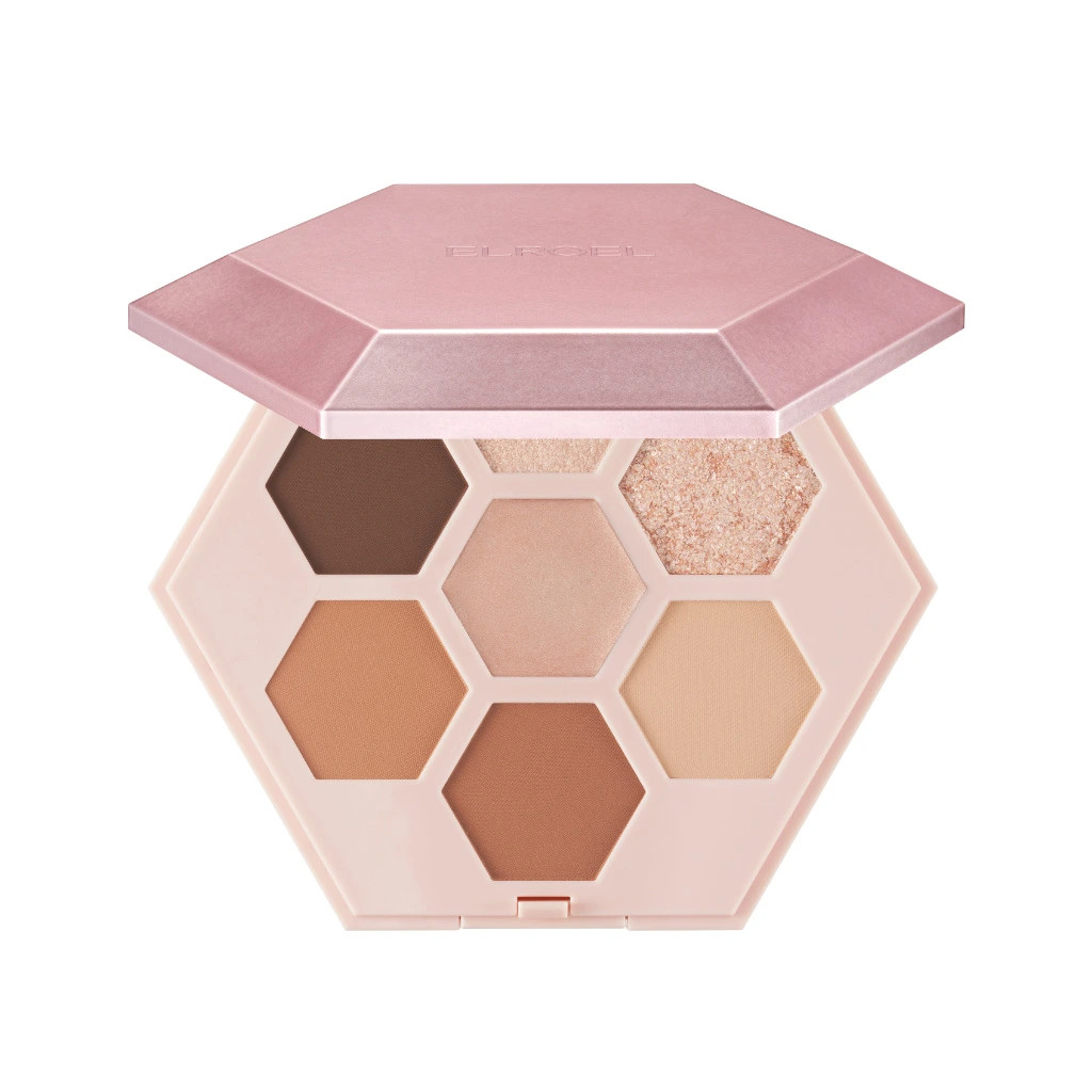 Levně Paletka hnědých očních stínů - Elroel Barely Mood Shadow Palette 01 Brown Mauve
