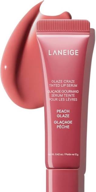 Levně Tónované sérum na rty s Ceramidy Peach Glaze - Laneige Glaze Craze Tinted Lip Serum Peach Glaze