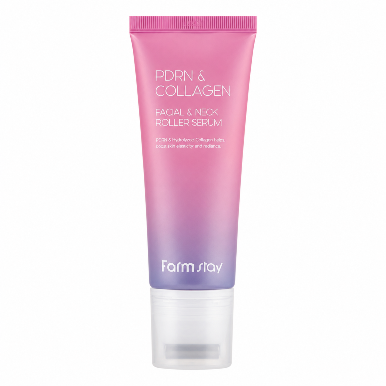 Zpevňující sérum na obličej a krk s PDRN - Farm Stay PDRN&Collagen Facial&Neck Roller Serum