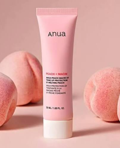 Multifunkční tónovací krém s ochranným faktorem - Anua Peach+Niacin UV Tone Up Protection 01 Melting Peach SPF50+/PA++++