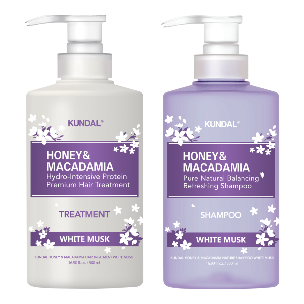 Speciální set šampon+kondicionér s vůní White Musk - Kundal White Musk Edition Shampoo+Treatment