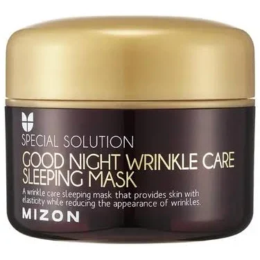 Regenerační  noční maska s výtažkem z Hlemýždího extraktu - Mizon Special Solution Good Night Wrinkle Care Sleeping ma