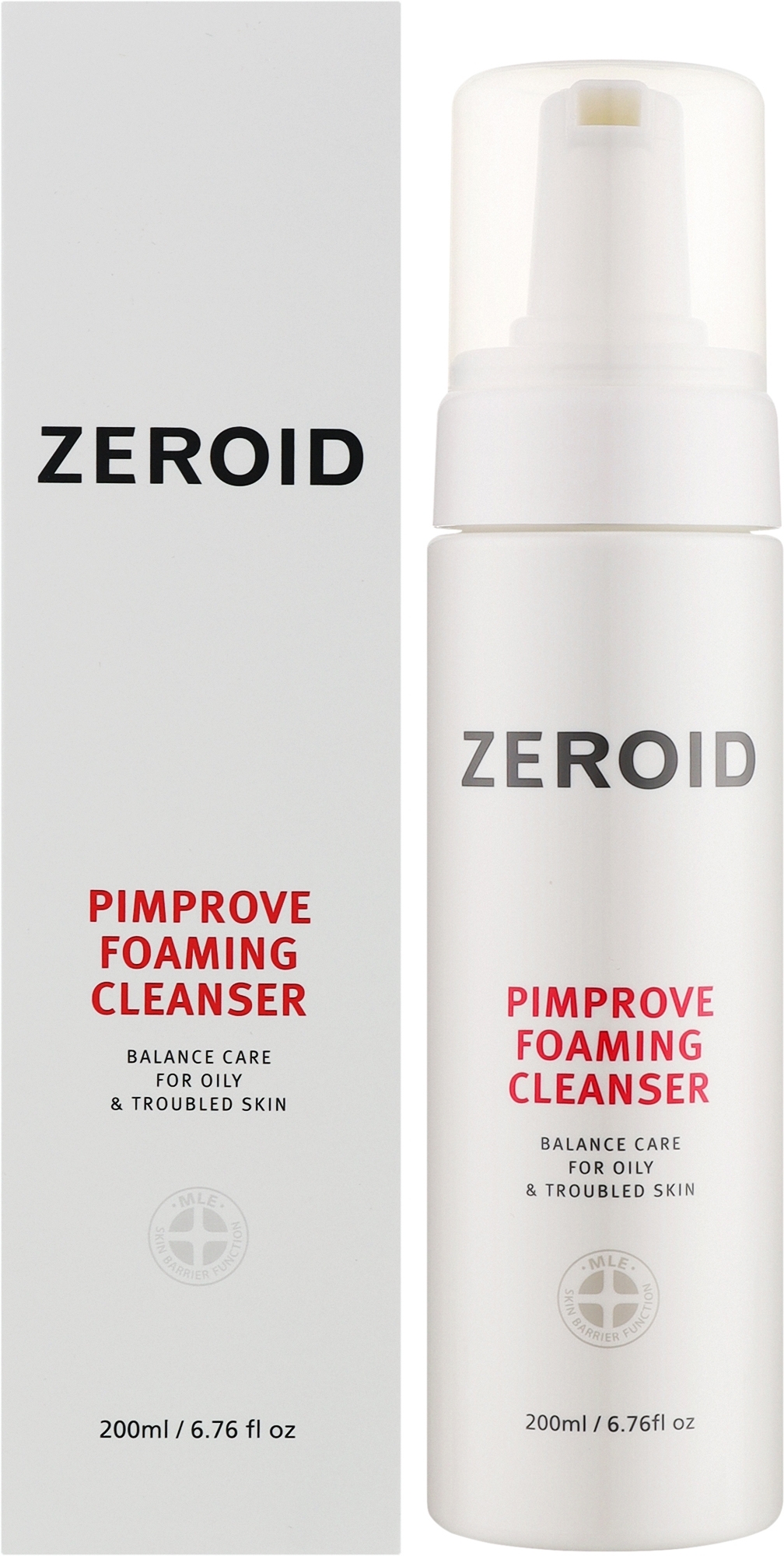 Jemná čisticí pěna s Kyselinou Salicylovou - ZEROID Pimprove Foaming Cleanser