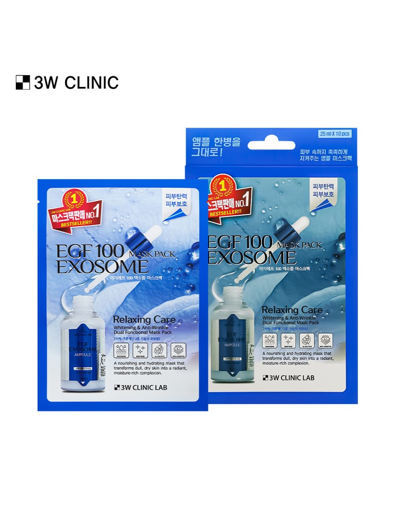 Regenerační maska s Exosomy - 3W Clinic Lab EGF100 Exosome Mask pack