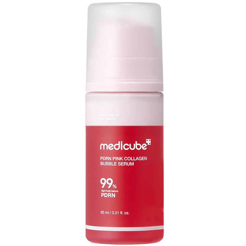 Regenerační bublinkové sérum s PDRN - Medicube PDRN Pink Collagen Bubble serum
