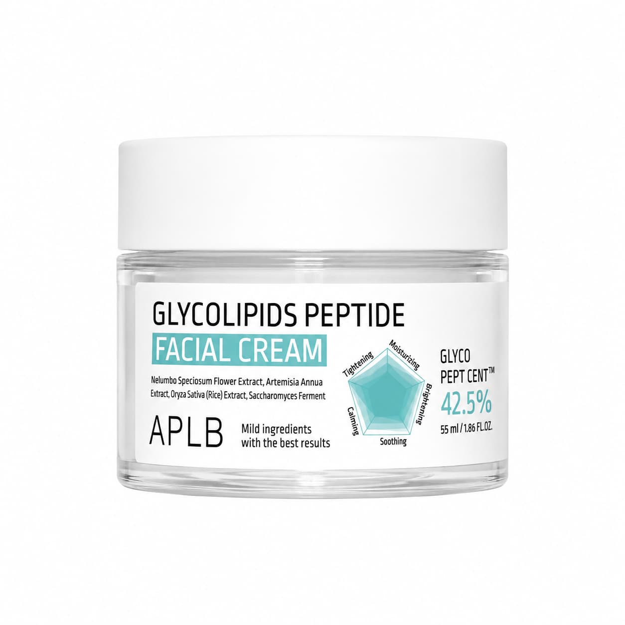 Hydratační a zpevňující pleťový krém s peptidy - APLB Glycolipids Peptide Facial Cream