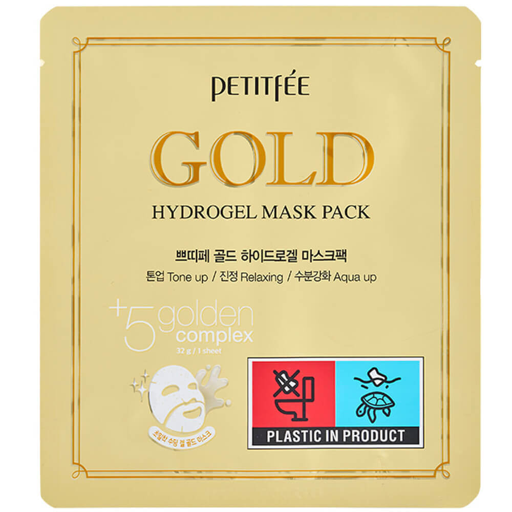 Levně Hydrogelová pleťová maska s 24k zlatem - Petitfée Gold Hydrogel Mask Pack