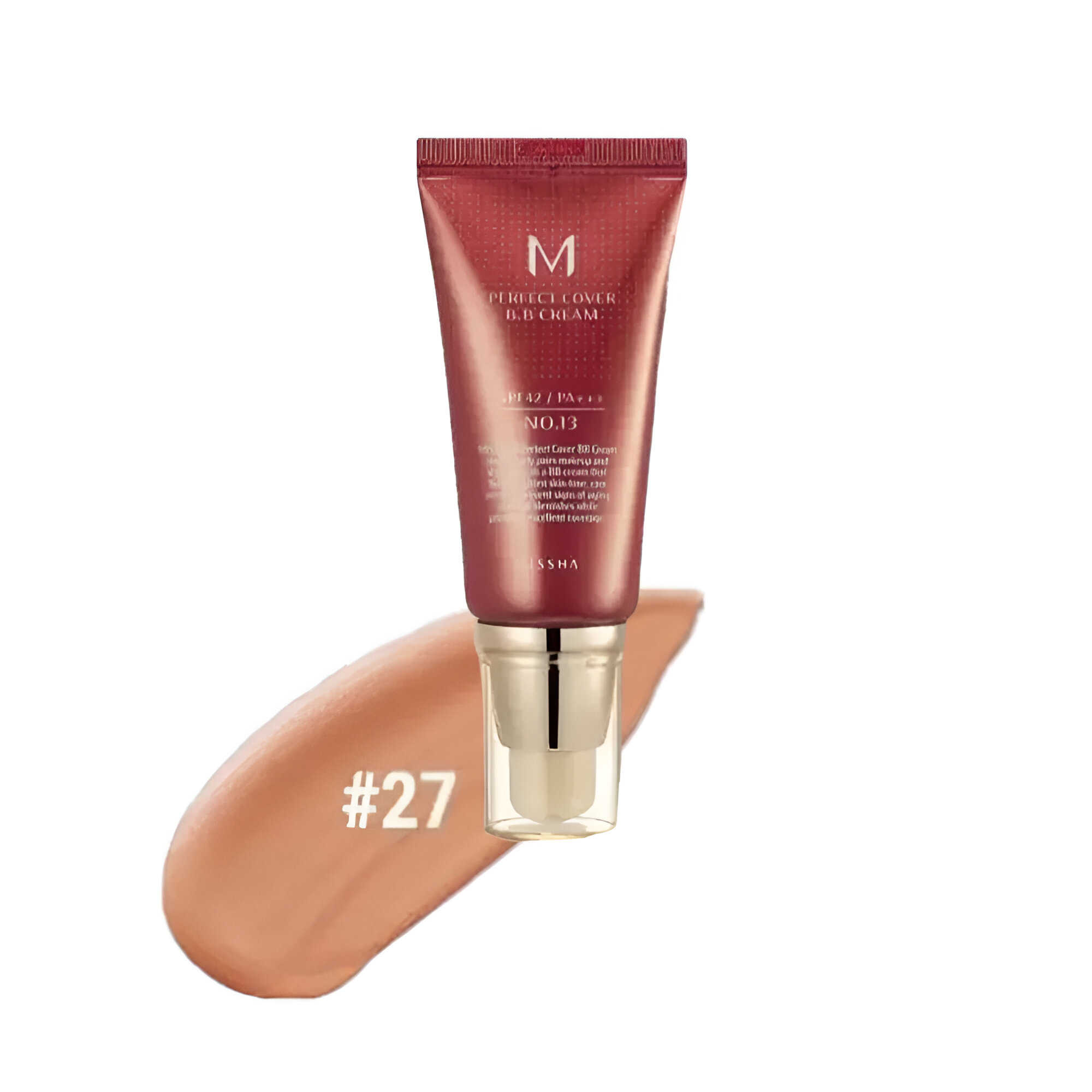 Levně BB krém s ochranným faktorem - Missha Perfect Cover BB Cream odstín: No. 27 Honey Beige