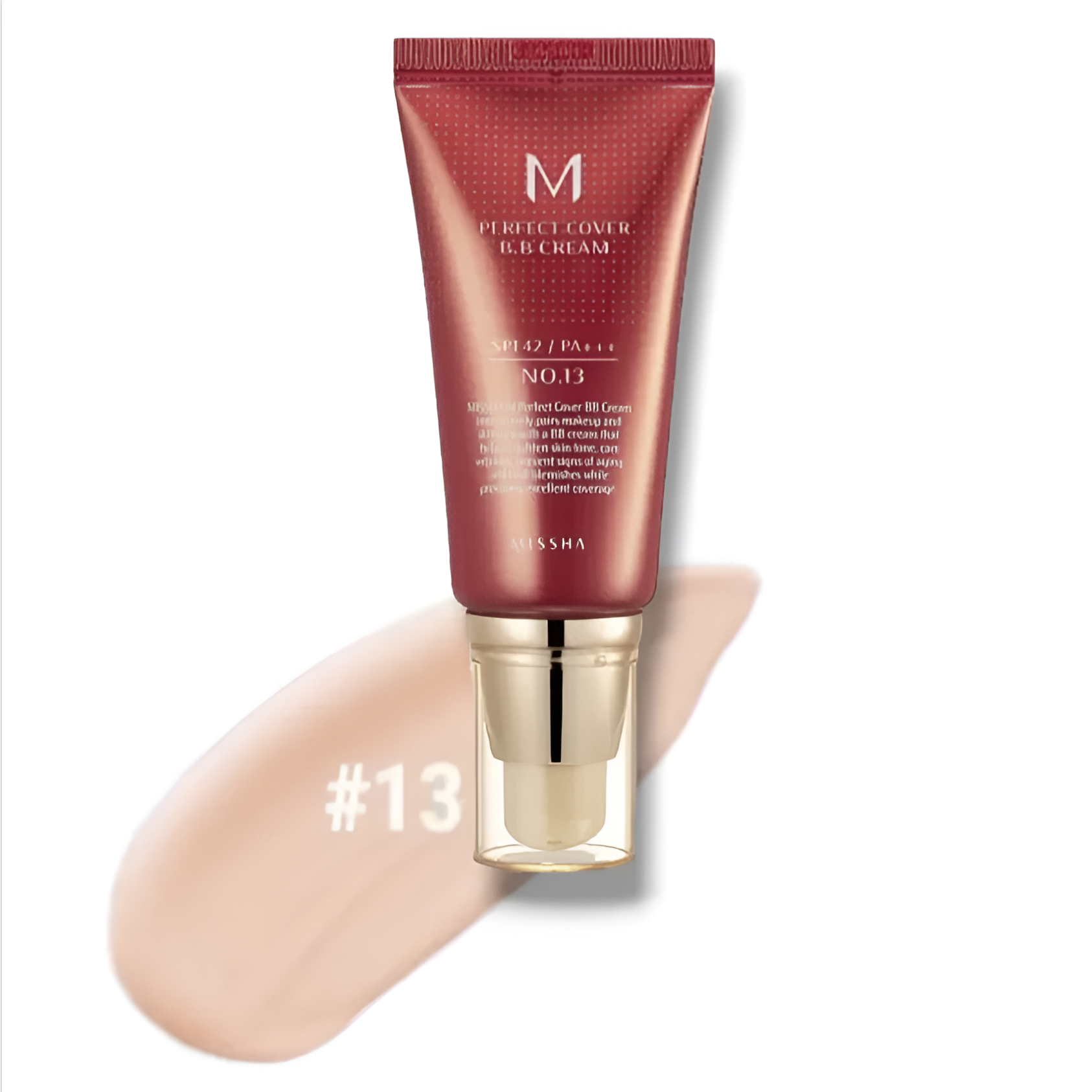 BB krém s ochranným faktorem - Missha Perfect Cover BB Cream odstín: No.13 Bright Beige
