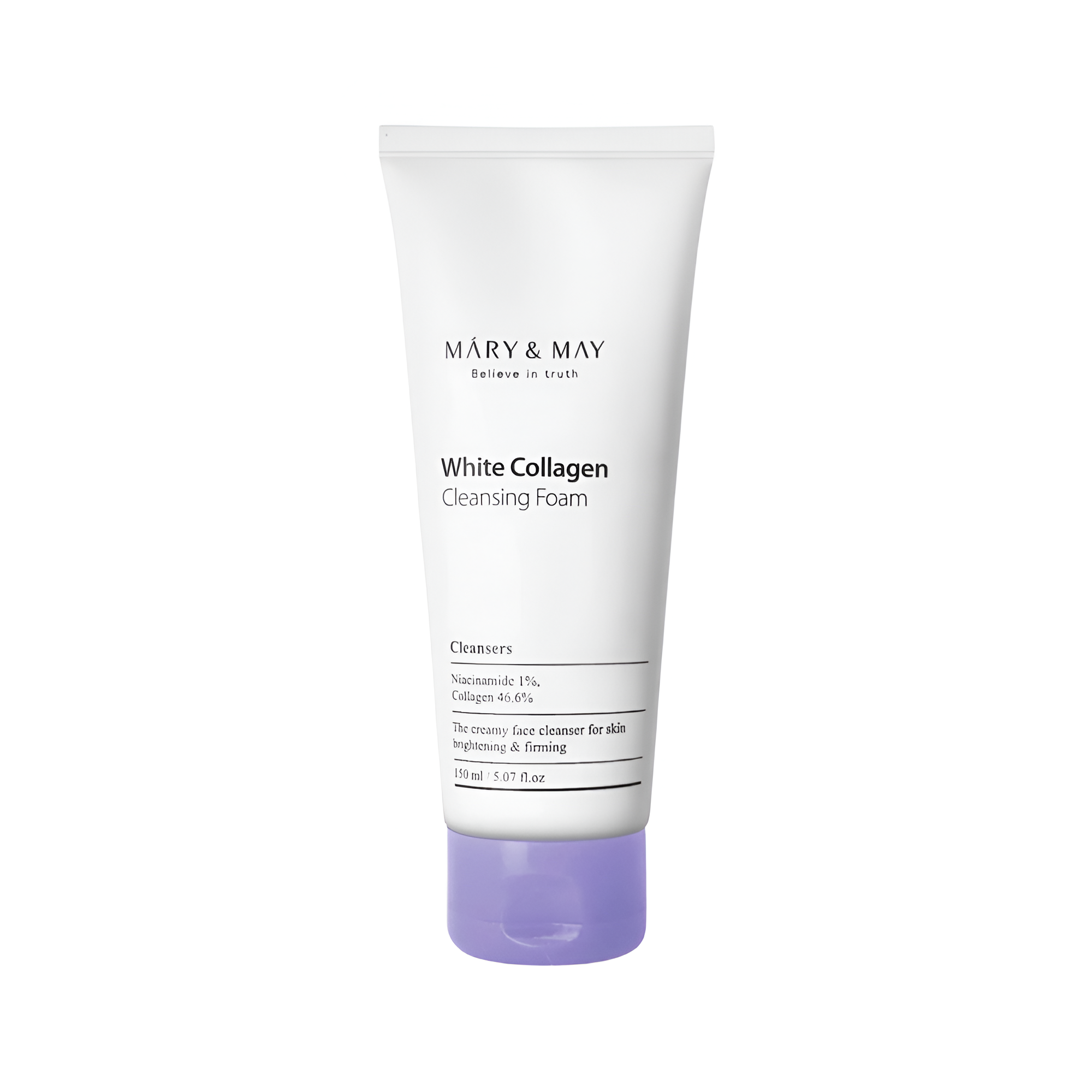 Rozjasňující, čistící krémová pěna s Kolagenem - Mary&May White Collagen cleansing foam