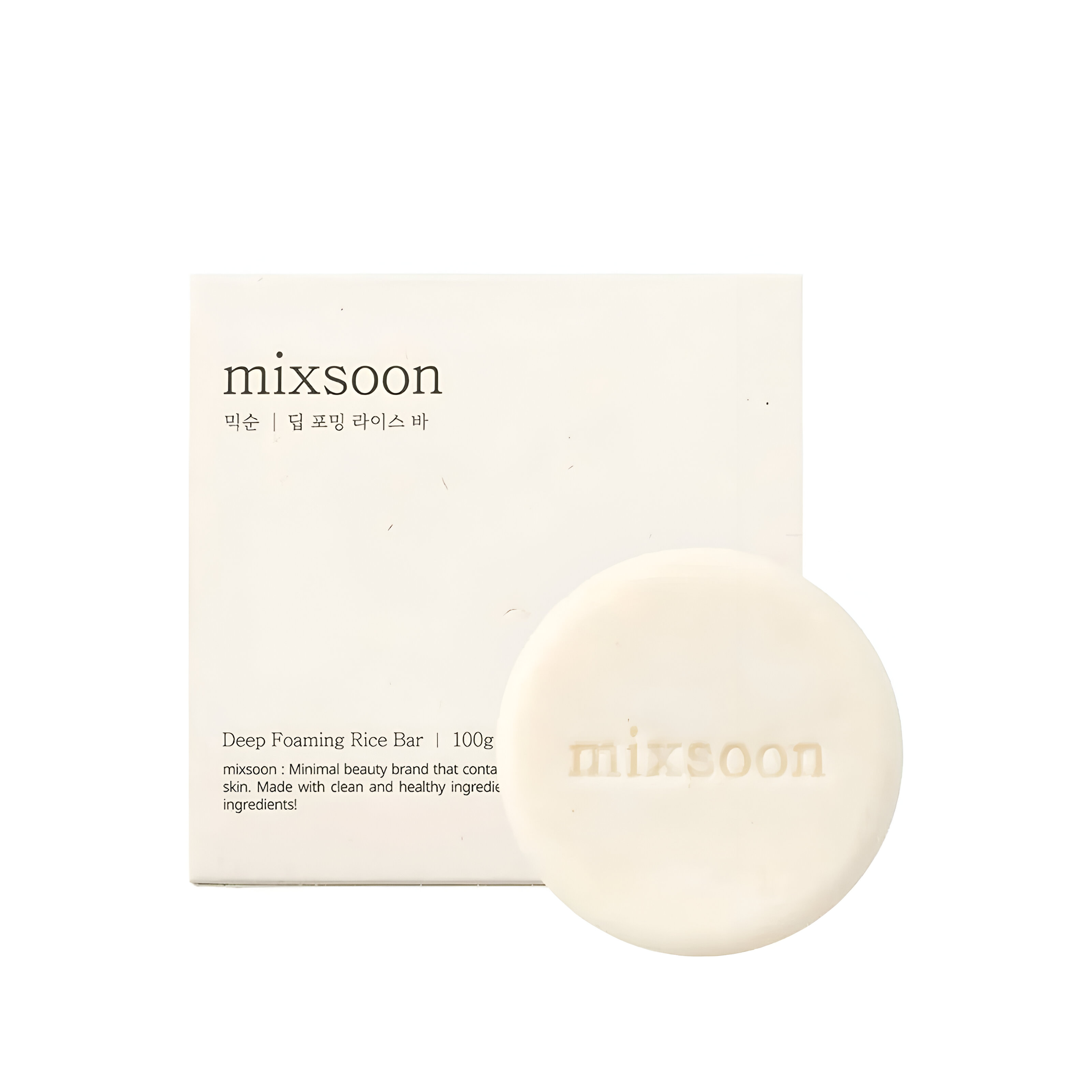 Levně Tuhé mýdlo s extraktem z rýže - Mixsoon Deep Foaming Rice Bar