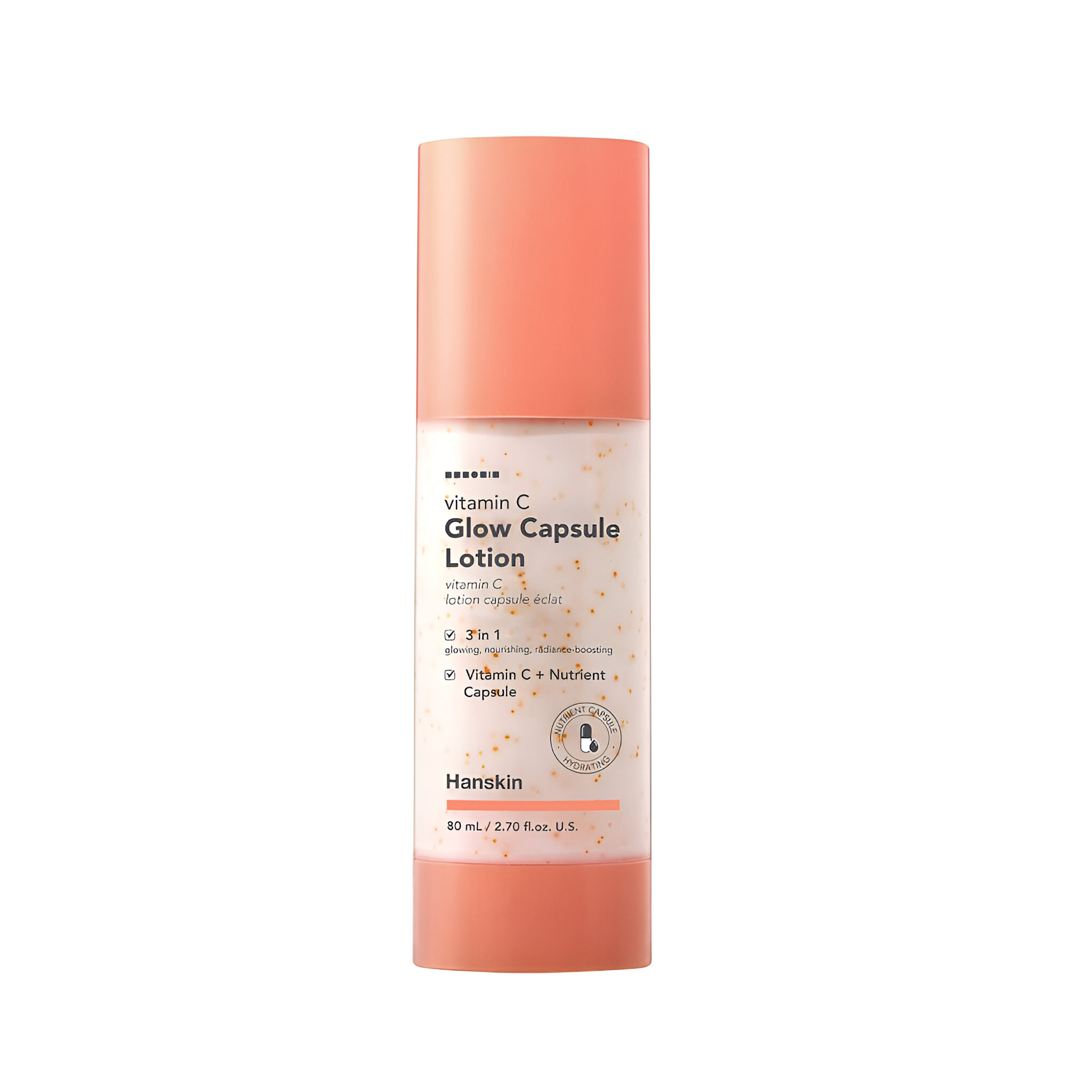 Levně Pleťová emulze s rozjasňujícími kapslemi s vitamínem C - Hanskin Vitamin C Glow Capsule Lotion