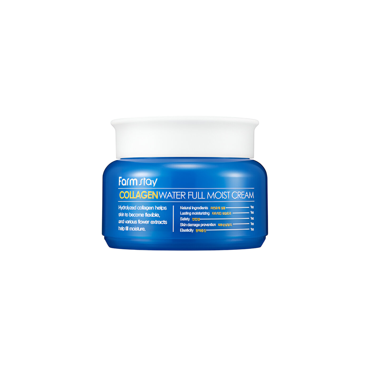 Hydratační pleťový krém s Kolagenem - Farm Stay Collagen Water Full Moist cream