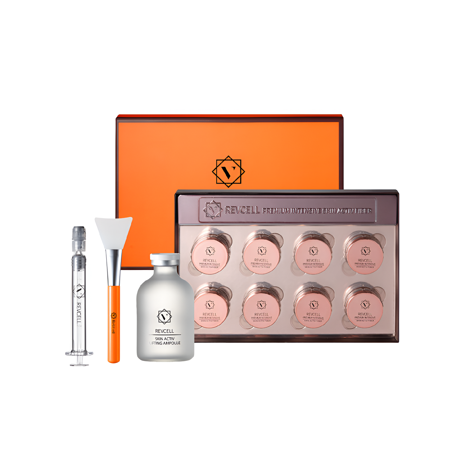 Kolagenové nitě + liftingové sérum - Revcell Premium Intensive Skin Activ Fiber