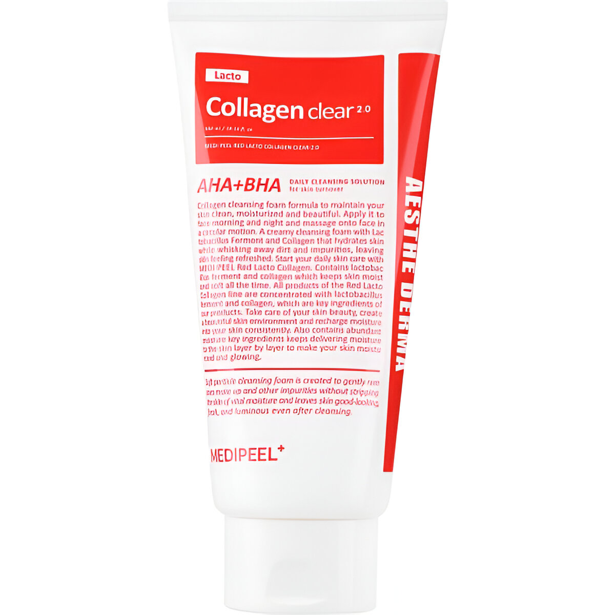 Levně Hloubkově čistící pěna s kolagenem a kyselinami AHA+BHA - Medi-Peel Lacto Collagen clear AHA+BHA