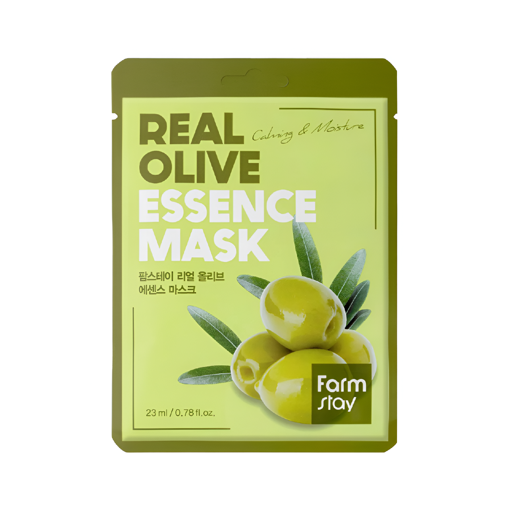 Hydratační plátýnková maska s extraktem z Oliv - Farm Stay Real Olive Essence mask