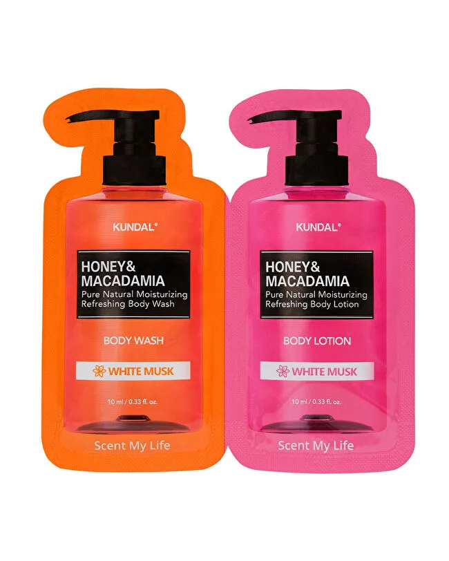 Kundal set vzorečků sprchový gel + tělové mléko Vůně: White Musk
