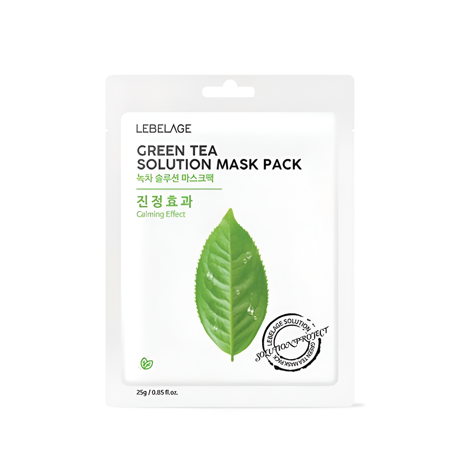 Levně Zklidňující plátýnková maska se Zeleným čajem - Lebelage Green Tea Solution mask pack
