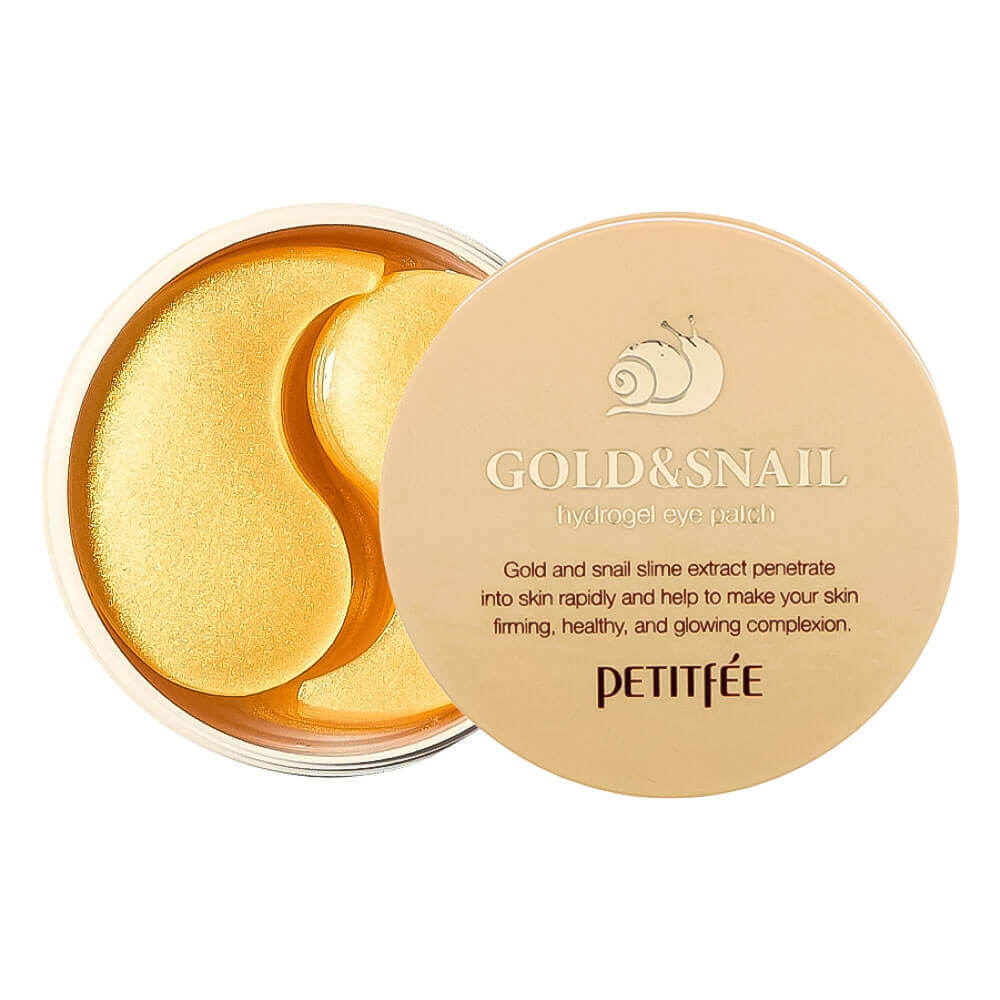 Levně Hydrogelové oční polštářky se šnečím mucinem - Petitfée Gold & Snail Hydrogel Eye Patch