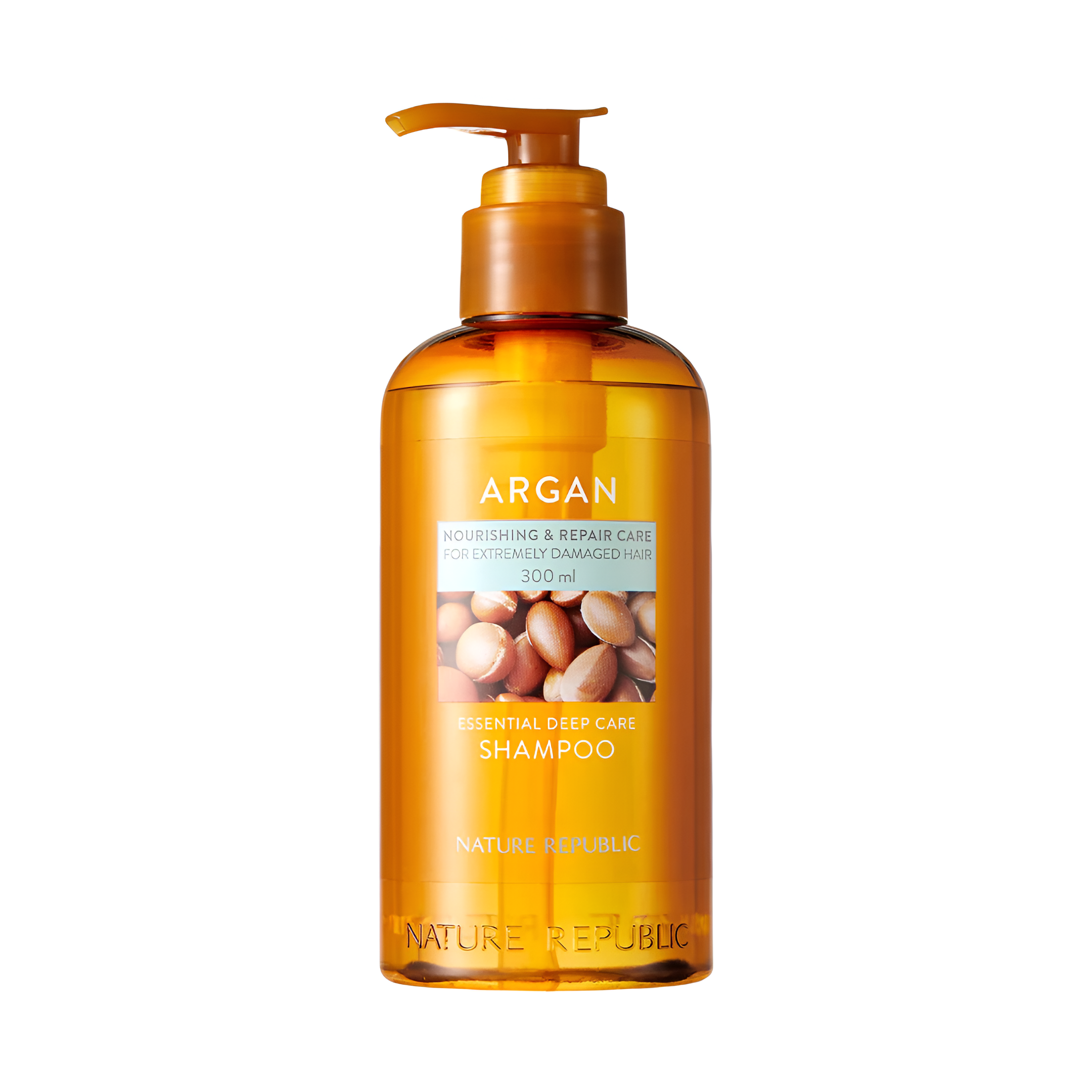 Levně Hloubkově regenerační šampon pro poškozené vlasy - Nature Republic Argan Essential Deep care shampoo