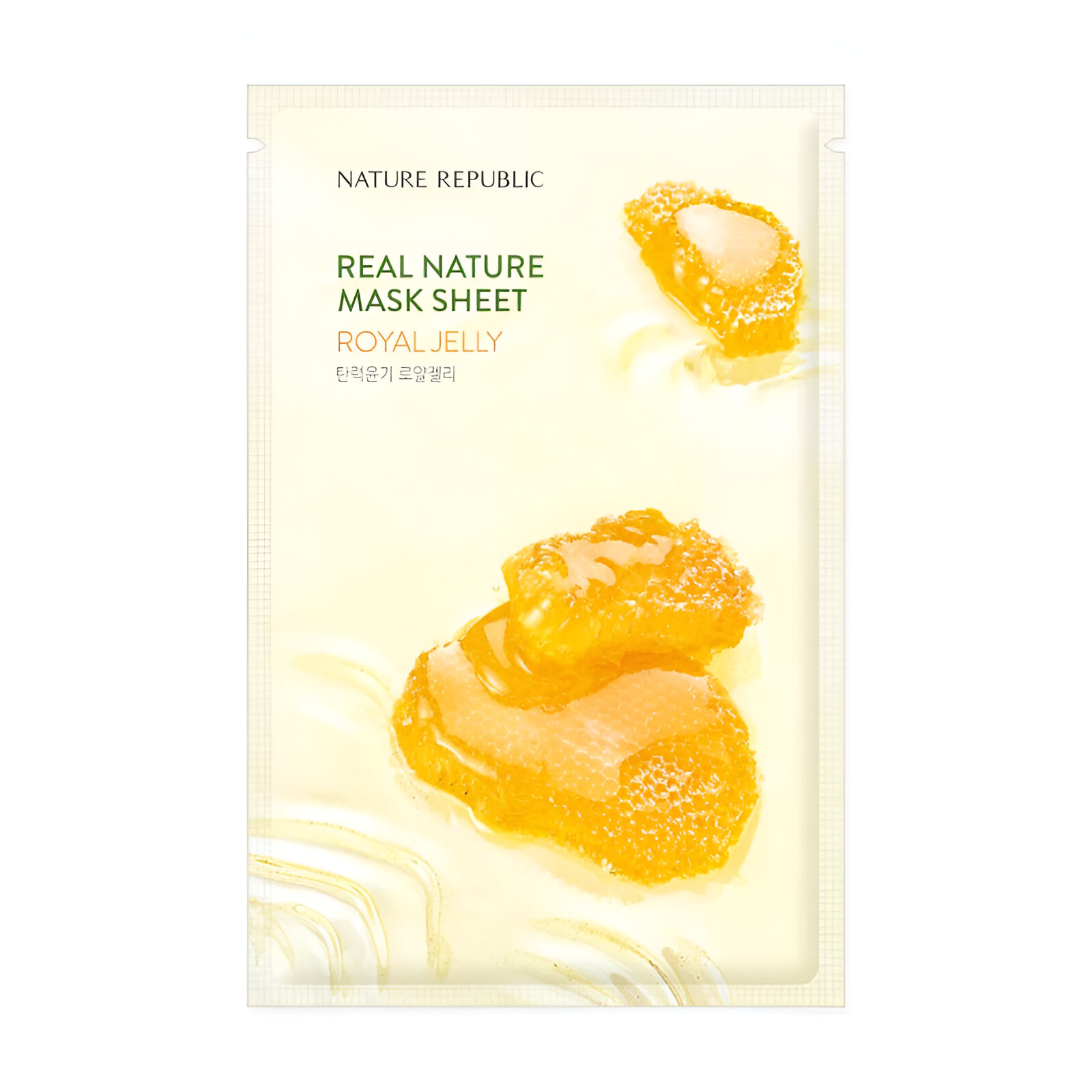 Levně Zklidňující plátýnková maska s Mateří kašičkou - Nature Republic Real Nature mask sheet Royal Jelly