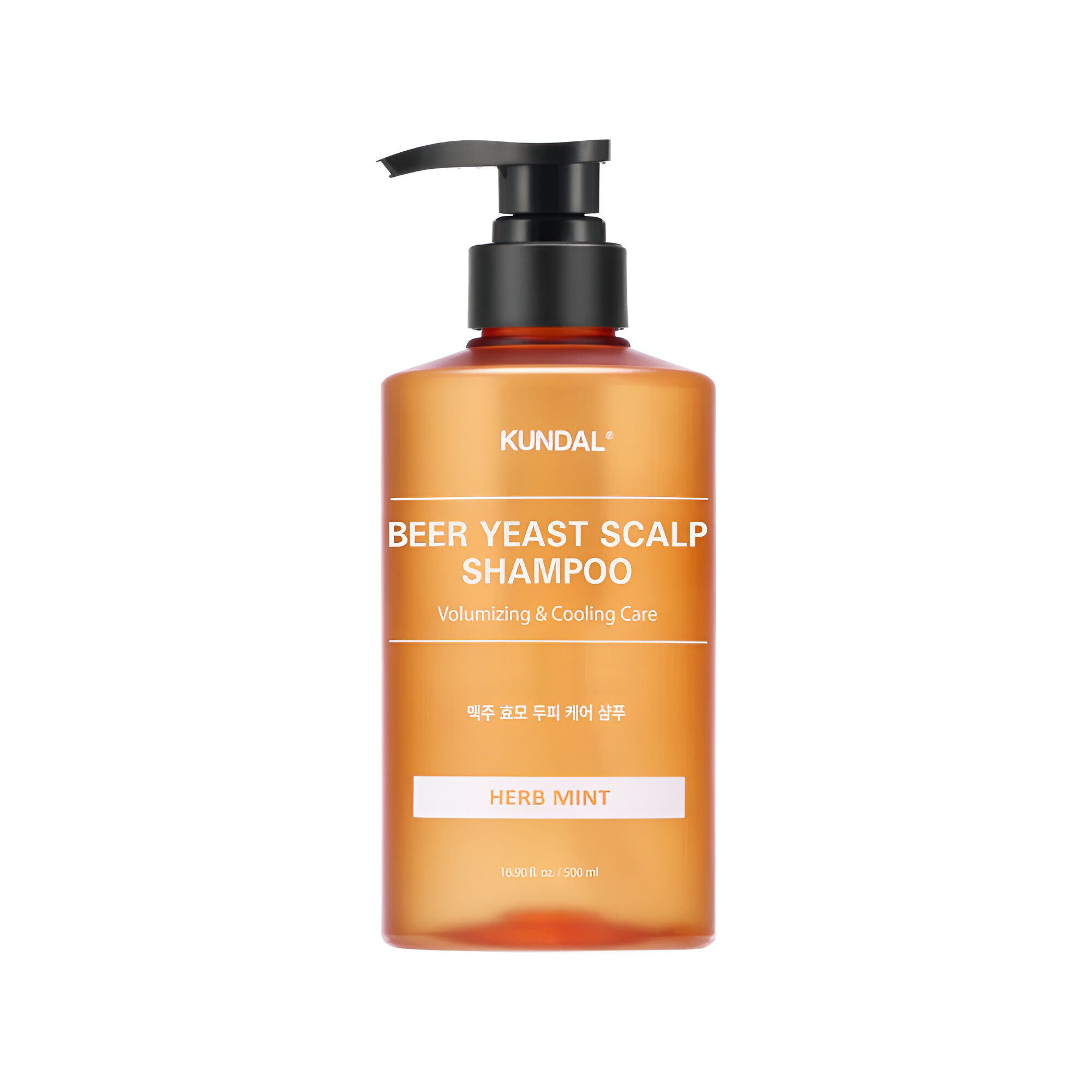Levně Posilující šampon na vlasy s Pivovarskými kvasnicemi - Kundal Beer Yeast Scalp Shampoo Herb Mint