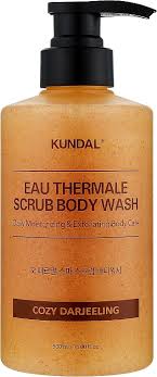 Levně Luxusní exfoliační sprchový gel - Kundal EAU Thermale Scrub Body Wash Vůně: Cozy Darjeeling