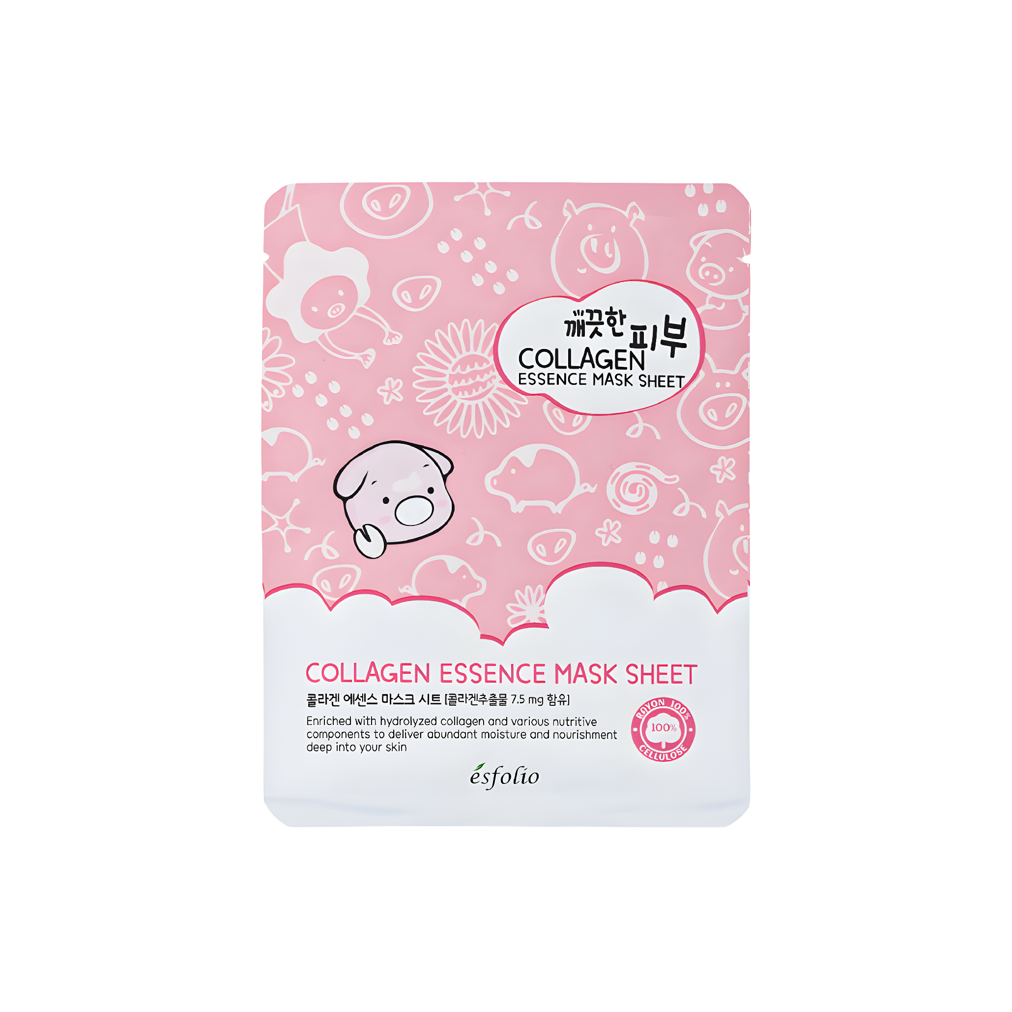 Levně Plátýnková maska s Kolagenem - Esfolio Collagen Essence mask sheet